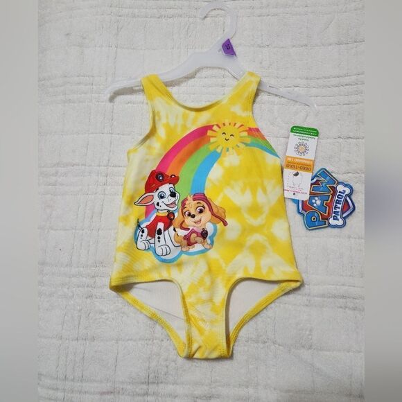 Paw Patrol Baby and Toddler Girl One-PieceSwimsuit, Size 12M - Picture 1 of 5
